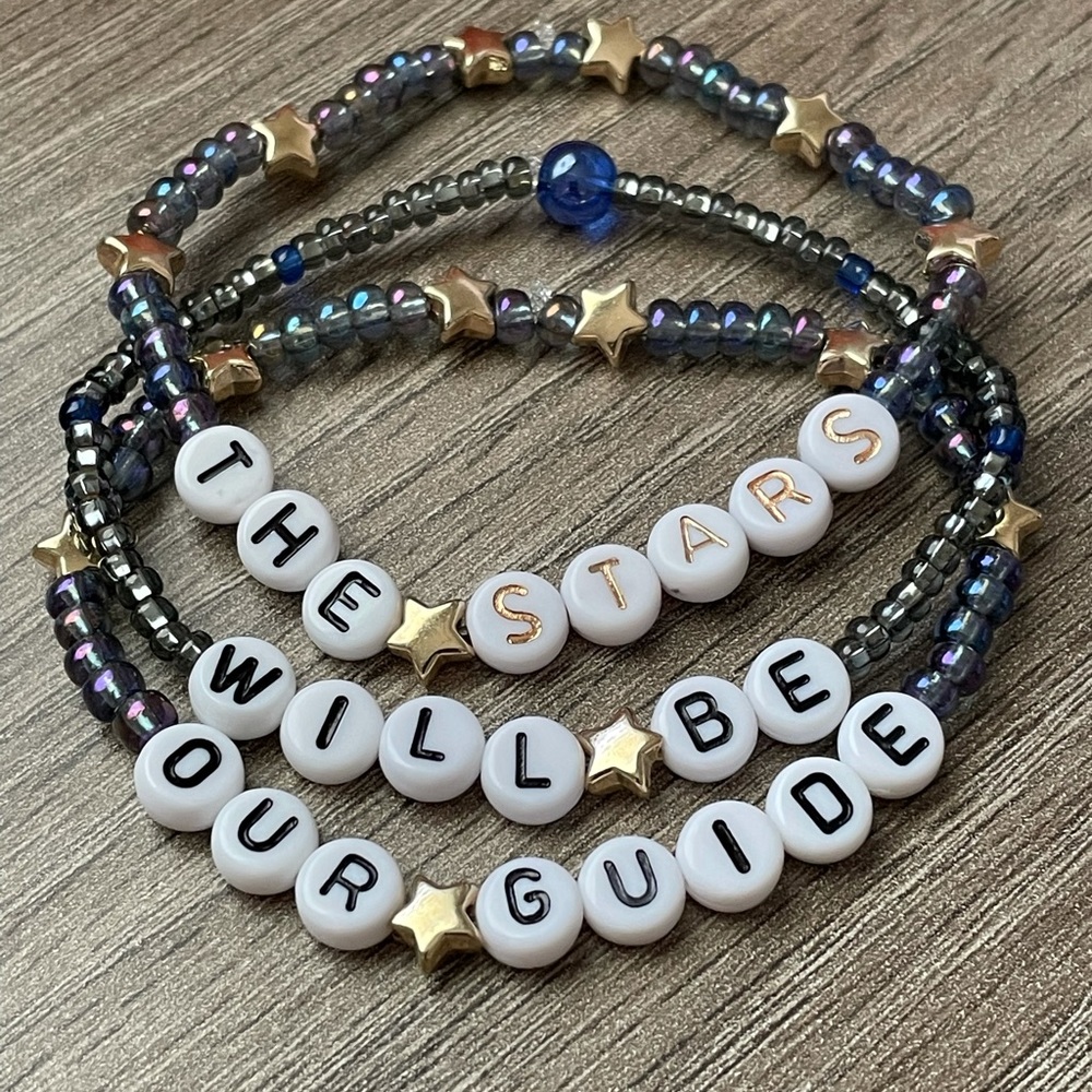 Disney Attraction Quote Inspired Custom Bracelet Stack Set